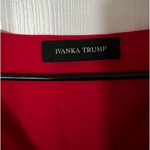 Ivanka Trump red blouse